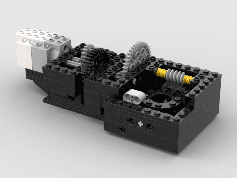 Lego Star Tracker Version 1 - Gear Train and "Box"