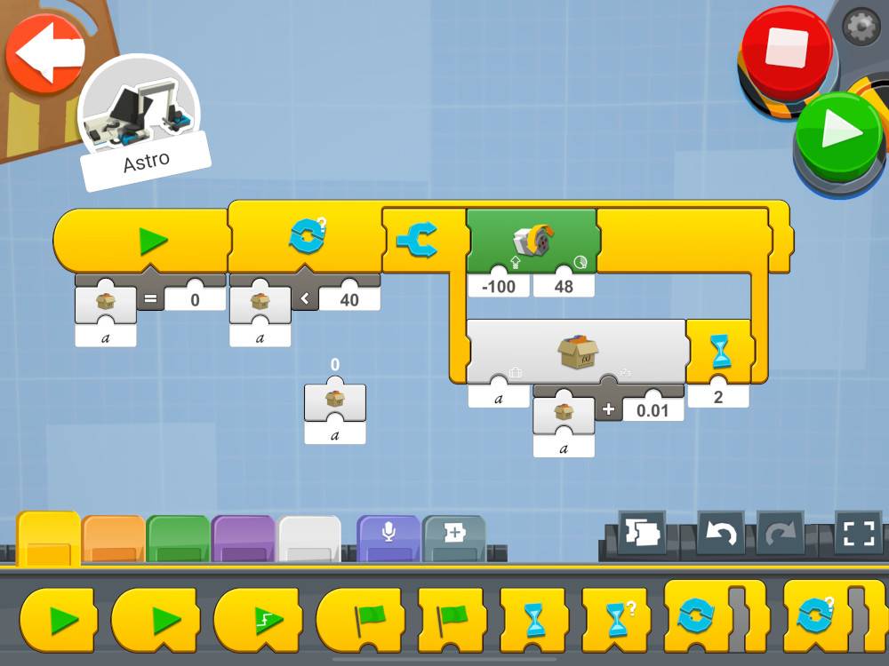 Lego Boost Program for the Lego Star Tracker