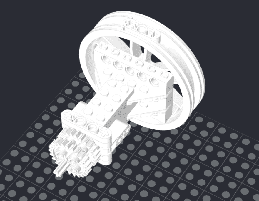 Studio Diagram of Lego Star Tracker Version 4 Load Arm