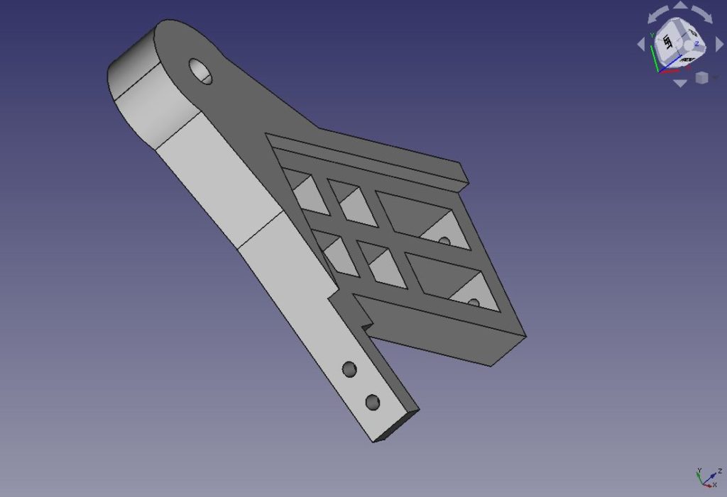 Left Front Bracket for the Lego Star Tracker Leveling Platform