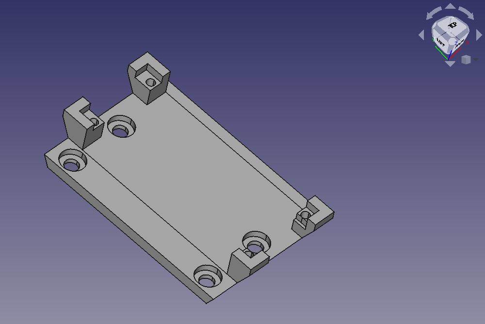 FreeCAD Model of the Arduino Nano 33 IoT Bracket for the ULN2003A Driver Board