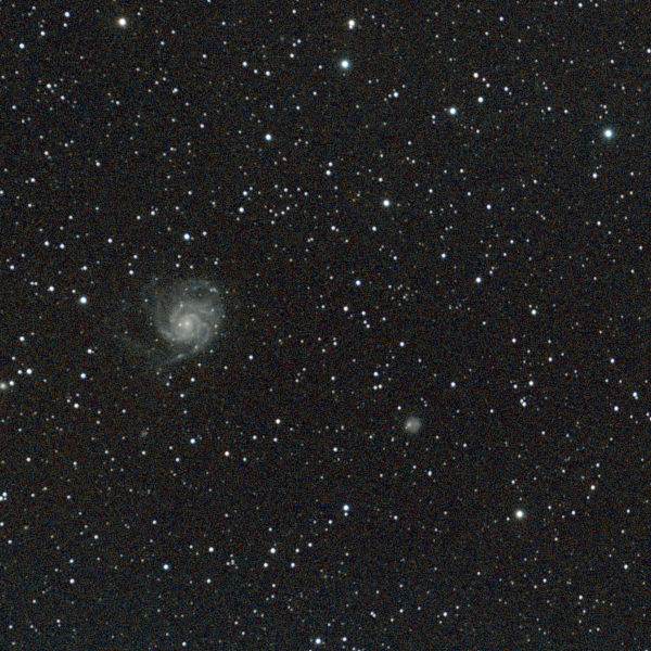 Pinwheel Galaxy - Samyang 135mm First Tracking Session Results