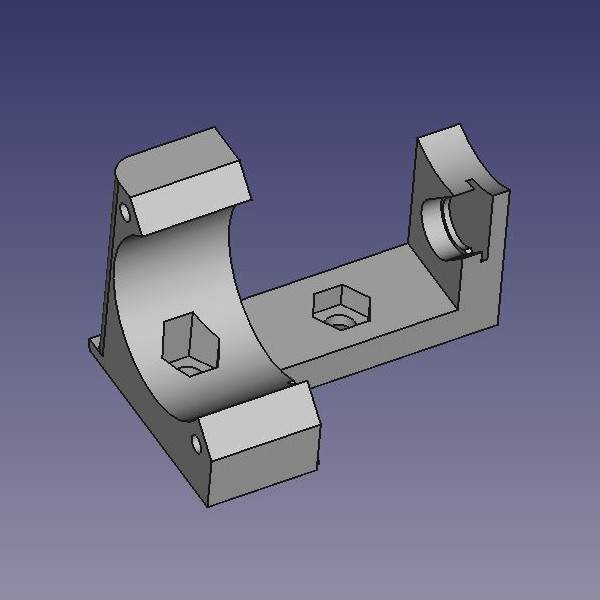 Worm Gear Motor Assembly FreeCAD Model