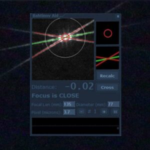 The precision of Samyang 135mm Focuser Measured by APT Bahtinov Aid Tool