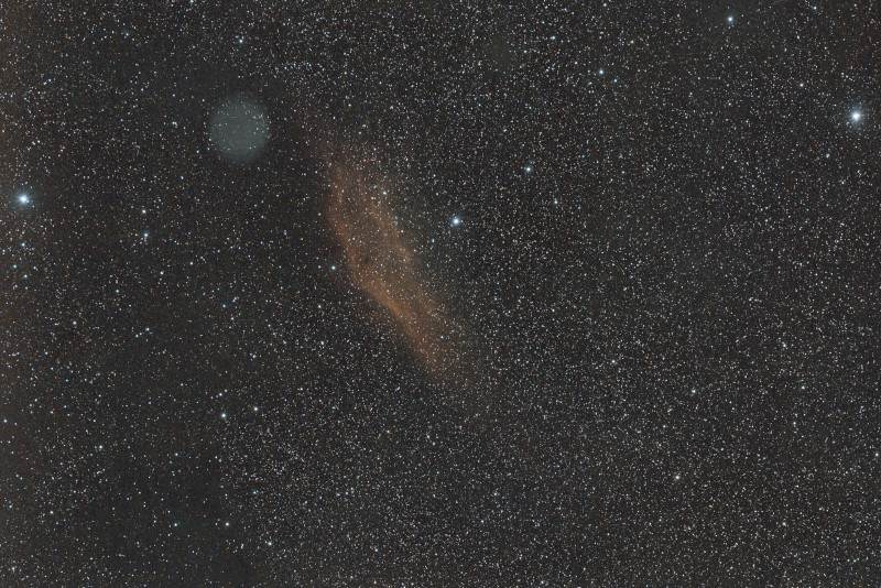 California Nebula - Canon EOS 250D, Optilong L-pro, f/3.2, ISO 800, Exp 100 @ 40s - Post: SIRIL, GIMP