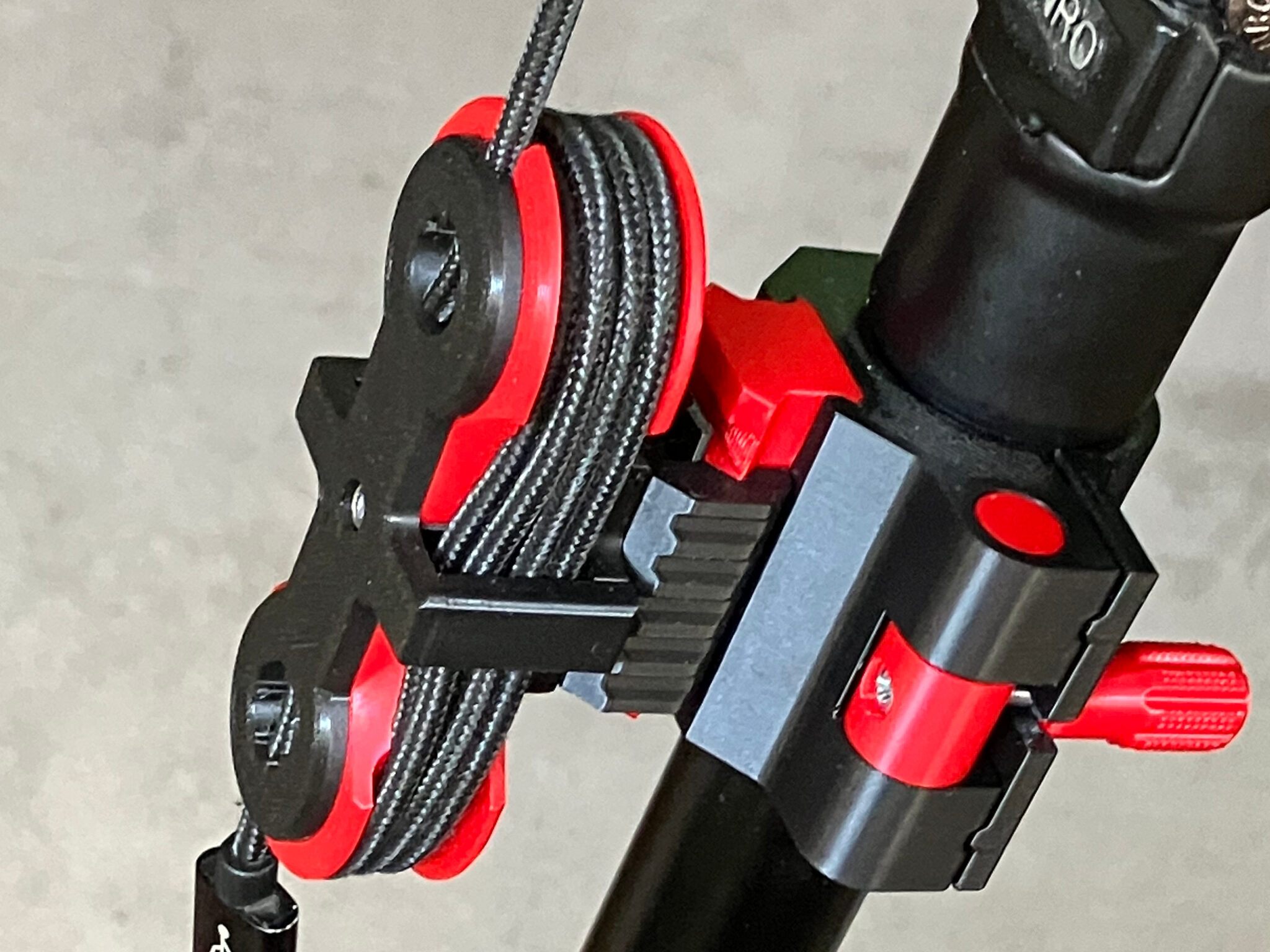 Accessory Rail Clamp with Wire Harness